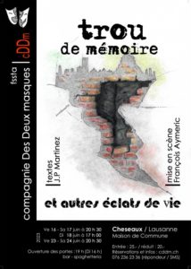 Affiche "trou de mémoire" (CDDM saison 2023)
