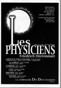 Affiche "Les Physiciens"